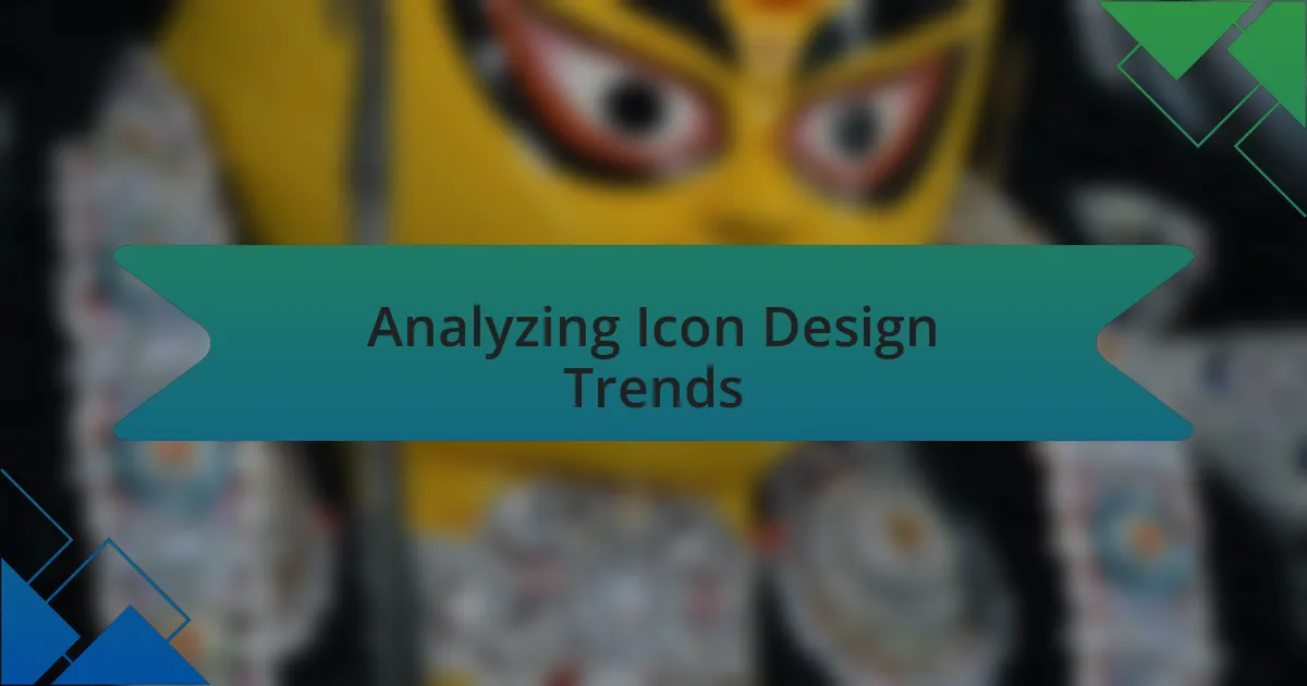 Analyzing Icon Design Trends
