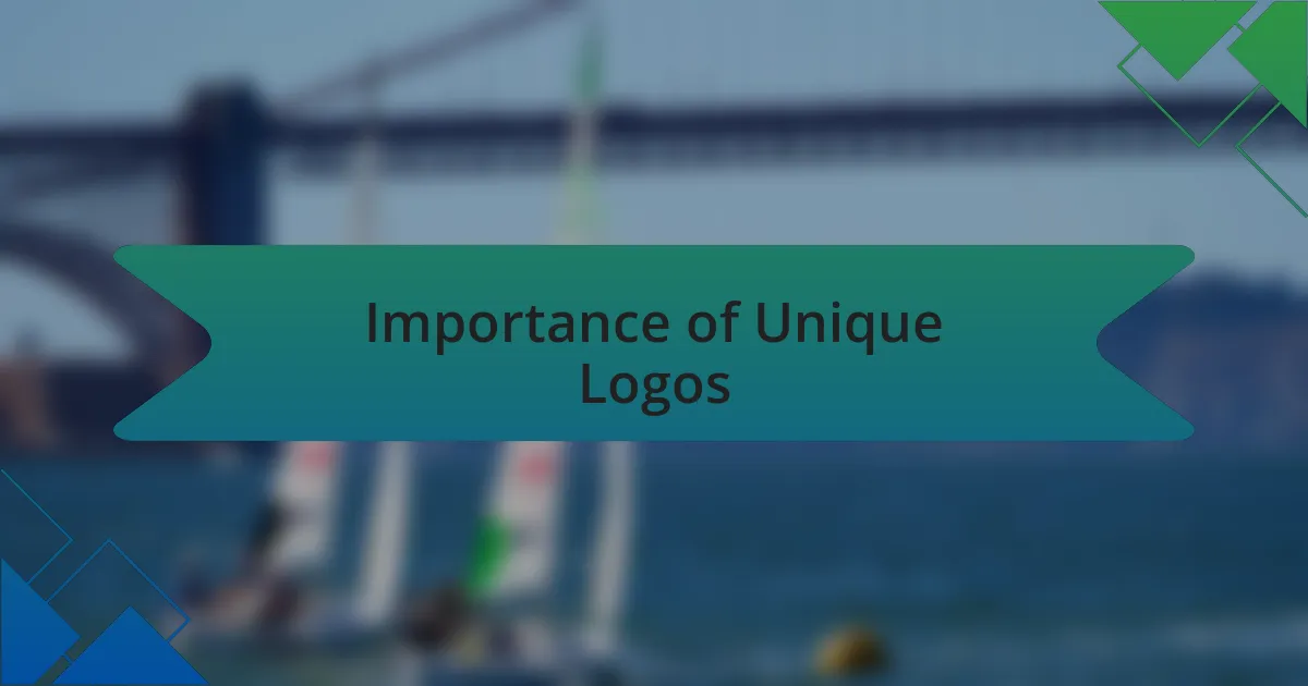 Importance of Unique Logos