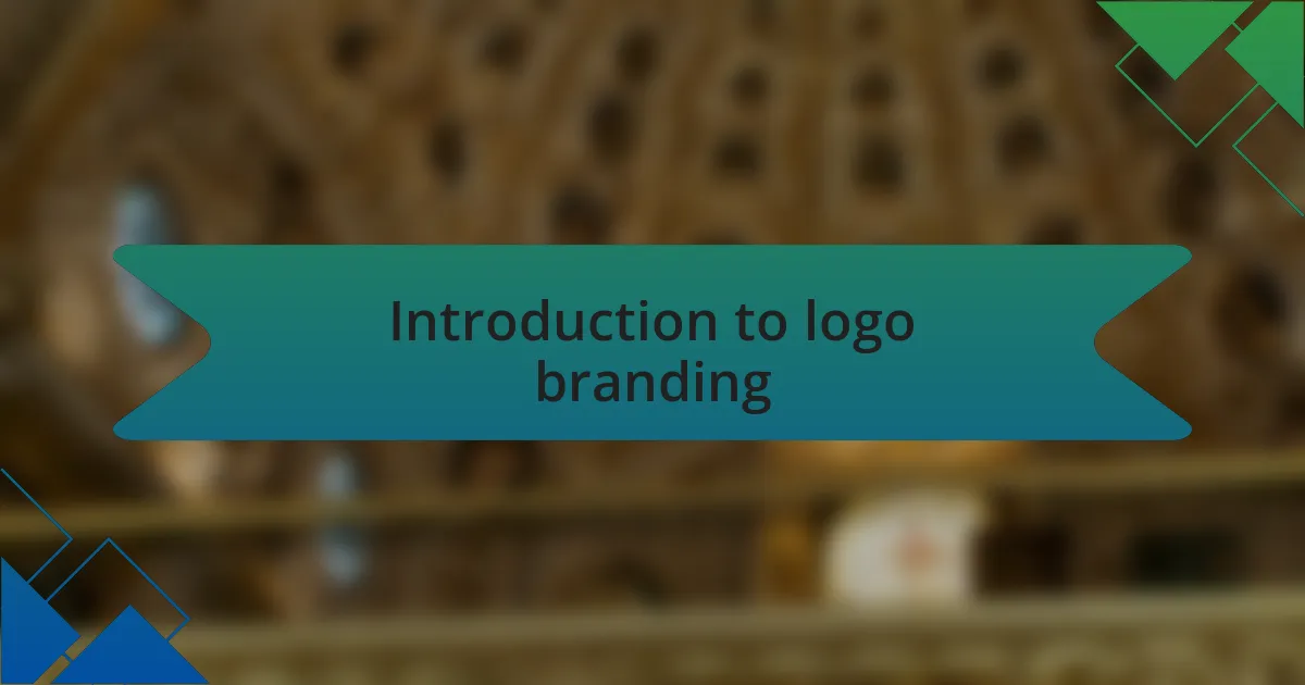 Introduction to logo branding