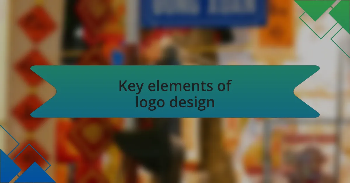 Key elements of logo design