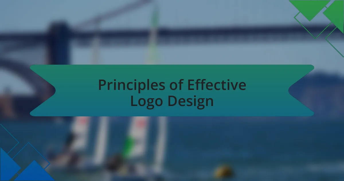Principles of Effective Logo Design